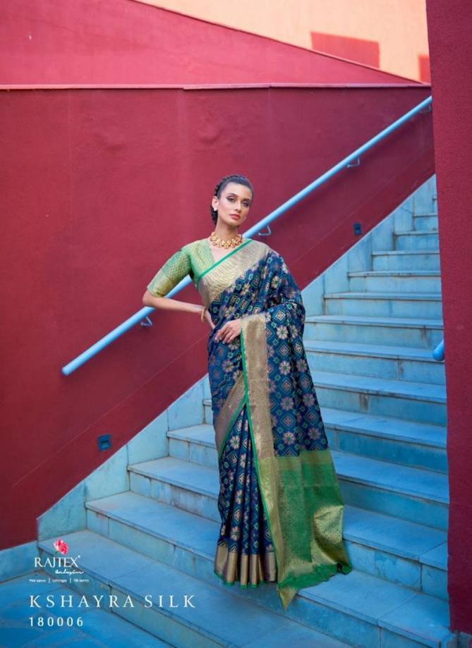 RAJ TEX KSHAYRA SILK Latest Fancy Heavy Designer Festive Wear Silk Fancy Saree Collection